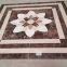 Arabic floor marble tile flower pattern floor waterjet medallion