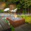 Custom Made Square Corten Steel Fire Pit