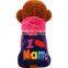 Dog clothes print mom nice pet apparel pet clothes coral fleece
