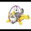 Creative turtle shape foldable pet cat toy with stretchable bell and sisal pad for cat