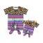 Colorful Boho Serape Mommy And Me Tops Tie Front Leopard T-shirt Baby Newborn Girls Reglan Shirts Summer Wear