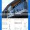 High quality aluminum 6063 T5 balustrade fence with tempered glass