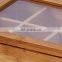 Serviceable pretty MDF wooden japanese tea box organizer