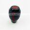 Black Leather digital Number car gear stick shift knob\