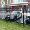 8ft Black steel panels fence for parking lot