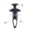 Black Plastic Nylon Pom Material Push-Type Retainer Clips Auto Plastic Fasteners Clips