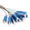 FTTH optical ribbon pigtail patch cord cable 12 cord fan out mpo fiber optic patchcord for gpon
