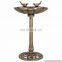 brass antique metal bird feeder stand
