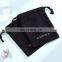 PandaSew 3 x 4 inch Black Muslin Calico Drawstring Bag Custom Logo Organic Cotton Jewelry Drawstring Bags