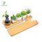 Mini Rectangle Bamboo Pot Saucer Rectangular Wooden Tray Succulent Planter Tray Bonsai Flower Boxes Trays