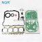 diesel engine 4BG1 engine overhaul gasket set for isuzu