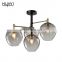 HUAYI Metal Shade Designer Decorative Hanging Home Modern Indoor Glass Pendant Lighting Lamp