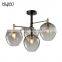 HUAYI Factory Wholesale Indoor Restaurant Decoration Hanging Modern Glass Chandelier Pendant Lights