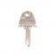 Wholesales sublimation brass custom design groove key blanks for Door lock
