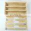 Hot sale 3 in 1 bamboo roll kitchen organizer plastic wrap dispenser with cutter