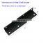 Manufacturer Wholesale Custom Stamping 90 Degree Black Stainless Steel Metal L Angle Mounting Bracket Corner Bracket