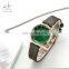 SHENGKE Emerald Feminine Handwatchs Voguish Line Design Dial Watchs Gold Alloy Case Wristwatch K0099L