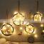 LED Light Wooden Elk Christmas Ornaments Pendant Christmas Decoration for Home