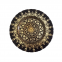 Unique Design Elegant Royal Decoration Plates Wedding Event Banquet Dinnerware Blue Gold Glass Charger Plates
