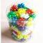 100pcs/PVC Popular Colorful Iridescent Ribbon Star Bow for Gift Decoration