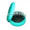 Plastic Folding Hair brush with Mirror