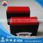 Impact resistant red UHMWPE with rubber buffer strip