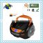 Fancy Multicolor Orange Bluetooth Radio Clock CD Boombox