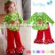 2015 Exclusive Children Clothes Set Long sleeve Reindeer Cotton T-shirt With Pants Set Toddlers Baby Girls Christmas Outfits