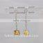 Simple Design Handmade Crystal Earrings Zirconia Silver