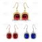 E1043 Wholesale Nickle Free Antiallergic White Real Gold Plated Earrings For Women New Fashion Jewelry