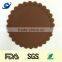 Heat resistant non stick silicone cup mat