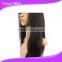 human hair wig, 20", straight, natural color