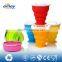 food grade bpa free luggage silicone travel cup wholesales