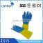 Blue and Yellow Long Hand Gloves Manufacturers In China