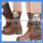HOGIFT Flanging wool Boot Cuffs,fringed knit knee higher boots sock,Boot Toppers for Leg Warmers
