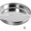 4L stainless steel lunch round plate, round shape food tray