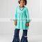 O-Neck Dress for girls,Long Sleeves cotton winter baby dress,100%Cotton ruffle dress long sleeves
