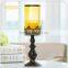 Morocco bronze candlestick vintage wrought iron glass home deco