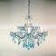Blue color 12 bulbs czech decorative crystal chandelier