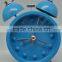 3D dial scale 8.5" metal twin bell alarm clock