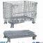 Collapsible wire mesh container