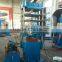 High efficiency four pillars hot press molding machine / rubber floor mats making equipment