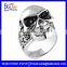 Wholesale Vintage Titanium Cheap Terminator Male Indian Skull Ring