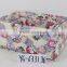 cheap portable set of 4 custom fabric cotton storage basket wholesale