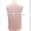 Lady's silk CDC casual sleeveless blouse pink top
