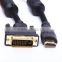 2M dvi hdmi cable connecting PC to TV