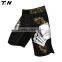 Black mma shorts camo printing