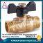 TMOK control type heavy duty brass water shut-off valve packing gland brass ball valve CE certificationn