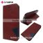Guangzhou manufacturer slim dual color leather flip cover wallet case for apple iphone 6 4.7 inc with credit card slot