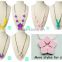 Hot Selling Hot Pink Silicon Beads Necklace Jewellery Sets